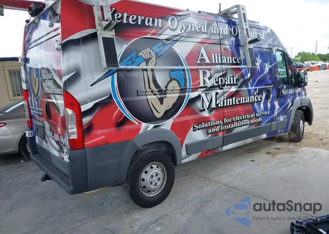 2018 Ram Promaster 2500 из США, поврежденный, VIN 3C6TRVDGXJE156506